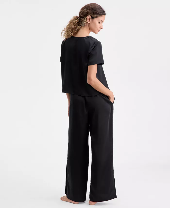 Women's 2-Piece Short-Sleeve Top and Pants Pajama Set - thumbnail 10