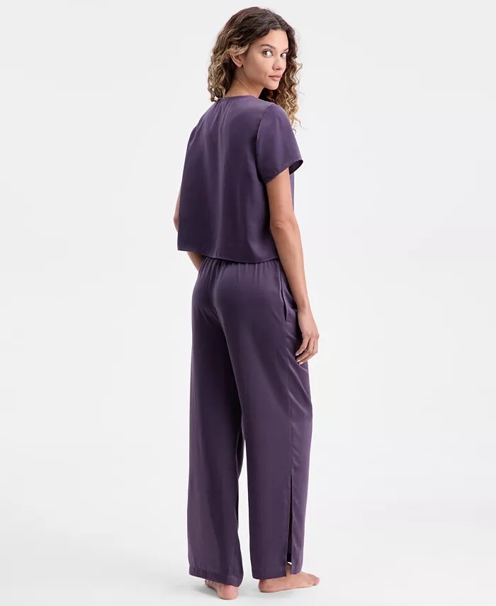 Women's 2-Piece Short-Sleeve Top and Pants Pajama Set - thumbnail 6