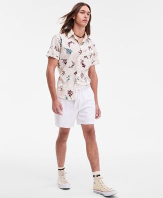 Men's Chase Regular-Fit 6" Linen Blend Shorts, Exclusively at Macy's 