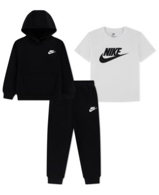 【NIKE】 LONG SLEEVE HOODIE &JOGGER PANTS Nike Boys' 4-7 Long-Sleeve Hoodie, T-Shirt and Jogger Pants, 3