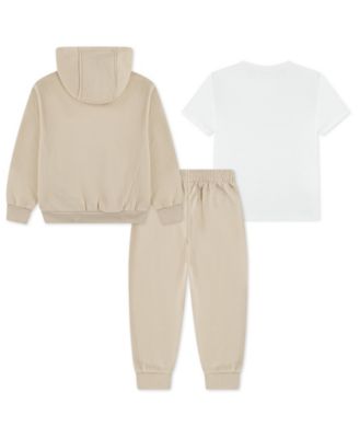 Boys' 4-7 Long-Sleeve Hoodie, T-Shirt and Jogger Pants, 3-Piece Set