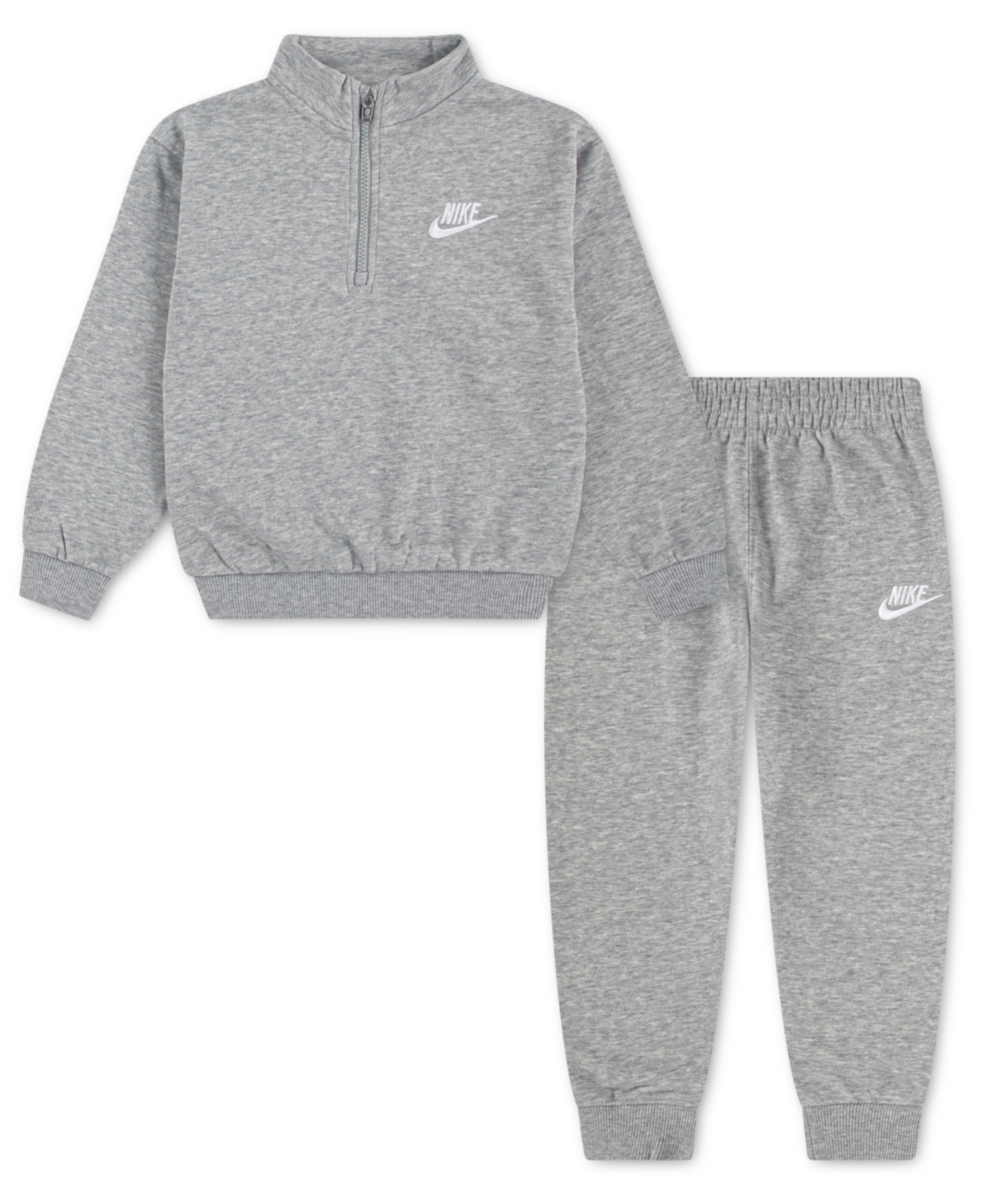 Nike Boy 4-7 Logo Detail Sweatshirt and Jogger Pants, 2-Piece Set