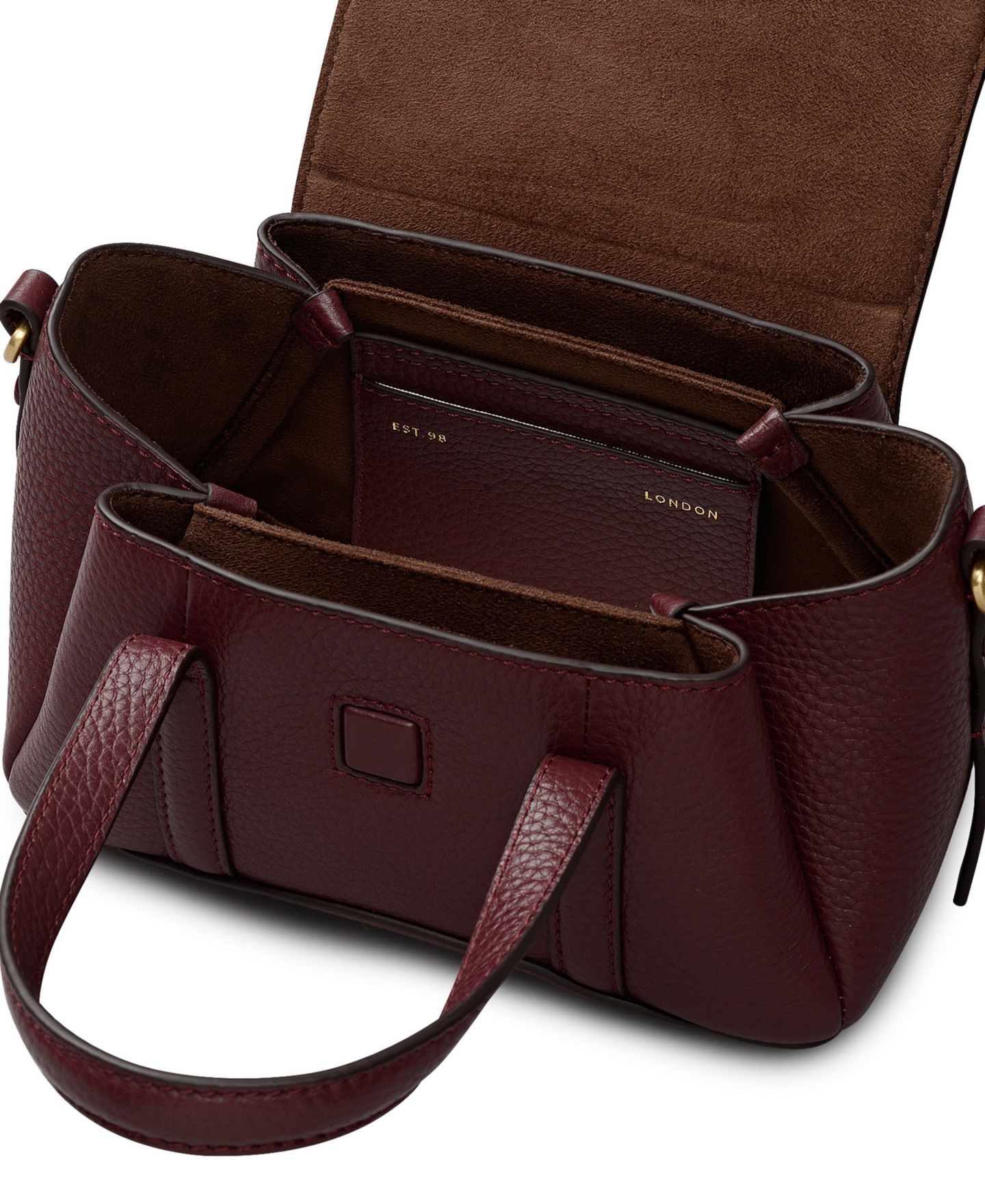 Женская сумка Radley London The Chancery Small Leather Flapover Crossbody Satchel, цвет: Тёмный вишнёвый — фото 4
