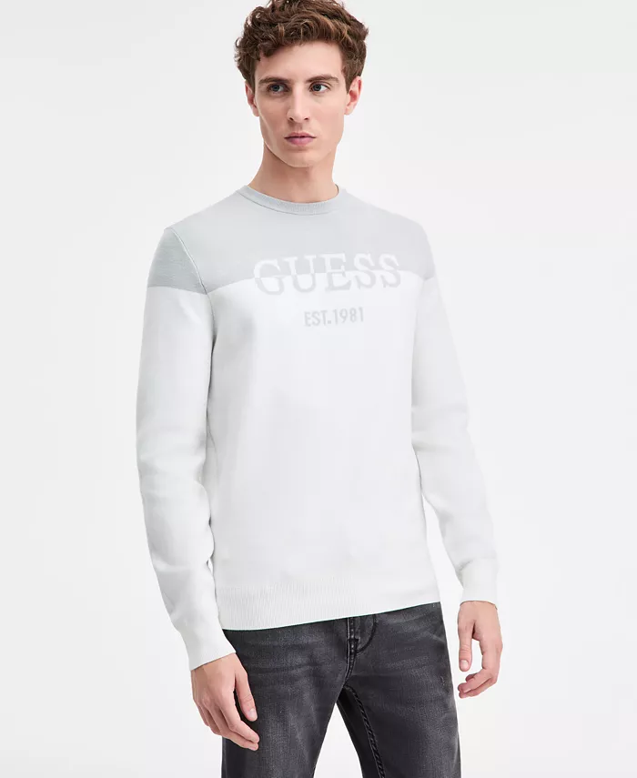 Men's Kantu Two-Tone Crewneck Logo Sweater - thumbnail 5