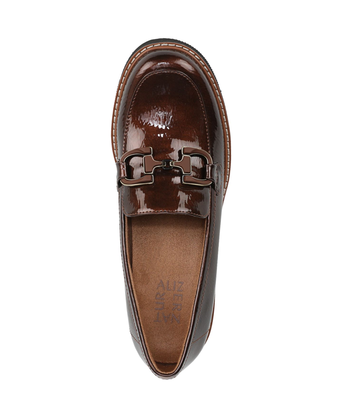Женские туфли Naturalizer Corrine Slip-On, цвет: Коричневый лаковая искусственная кожа — фото 4
