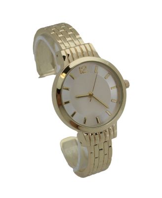 Gold Textured Bangle Watch