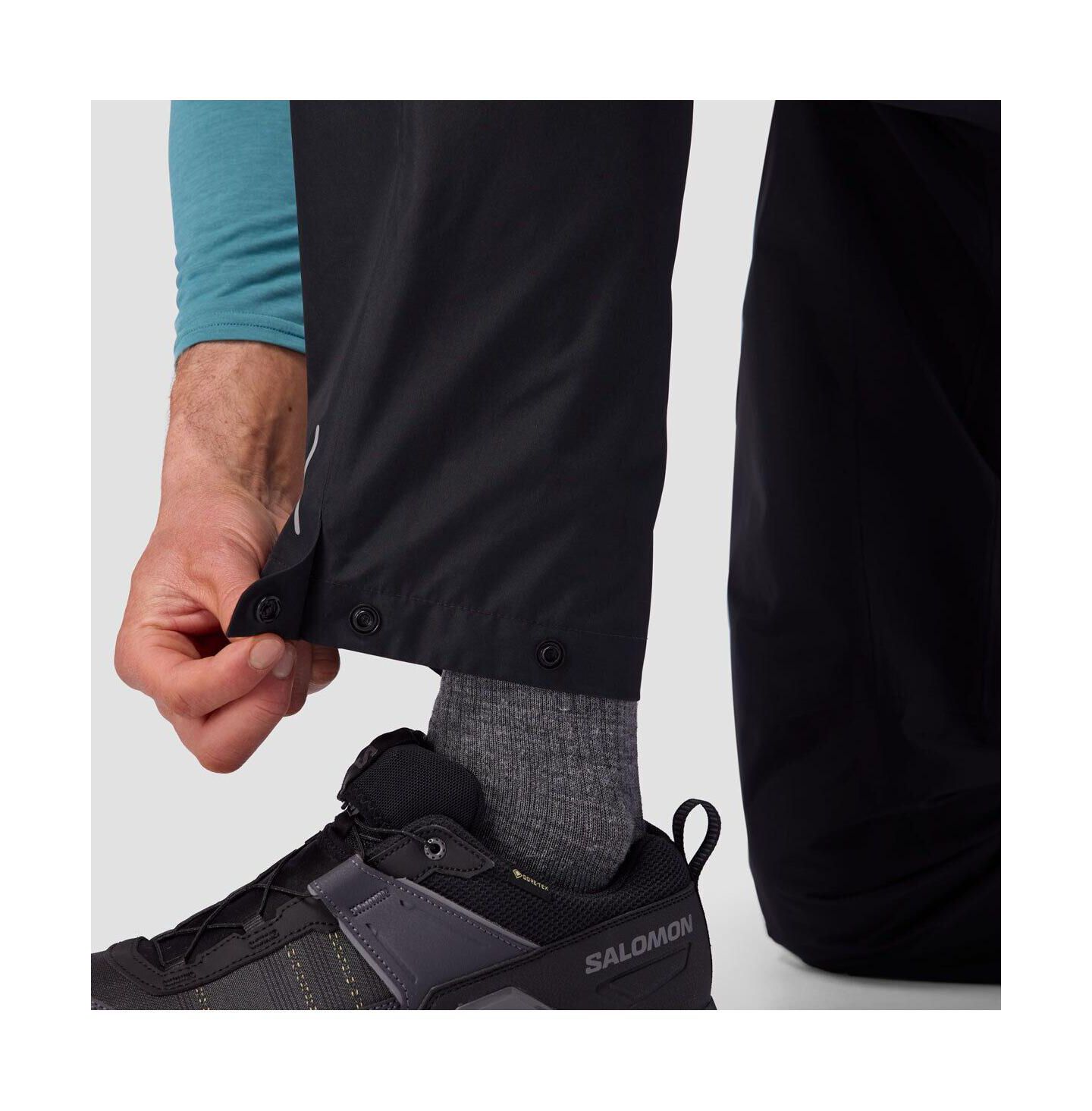 Мужские брюки Backcountry Kanarra 2.5L Rain Pant, цвет: Чёрный — фото 5