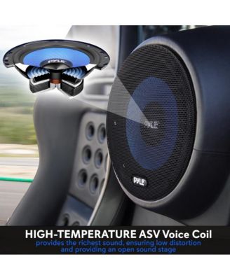 6.5'' Two-Way Component Speaker System, 360W, 4 Ohm, Blue (Pair)