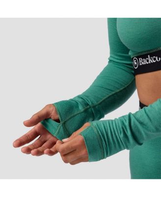 Women's Cedars RWS Merino Lt-Wt Baselayer Cropped Crew Top Lightweight Long Underwear Tops