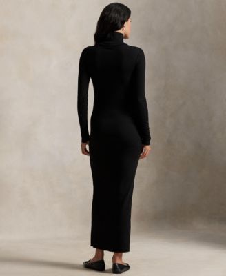 Women's Ribbed Turtleneck Dress