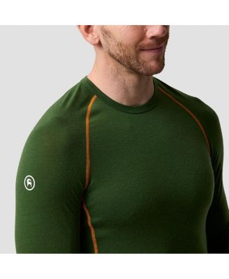Men's Cedars RWS Merino Lt-Wt Baselayer Crew Top Lightweight Long Underwear Tops