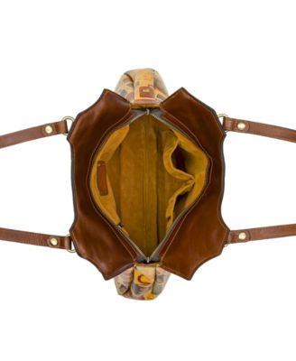 Napoli Extra-Large Leather Satchel Bag