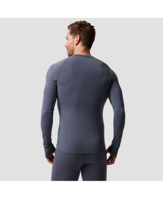 Men's Cedars RWS Merino Lt-Wt Baselayer Crew Top Lightweight Long Underwear Tops