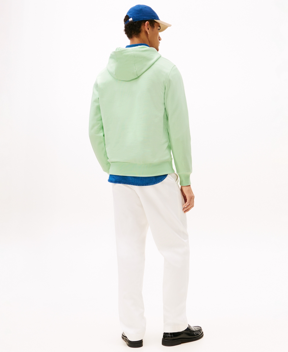 Tommy Hilfiger Men's Regular-fit Essential Terry Hoodie In Green