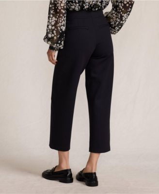Women's Ponte High Rise Straight Leg Crop Pants