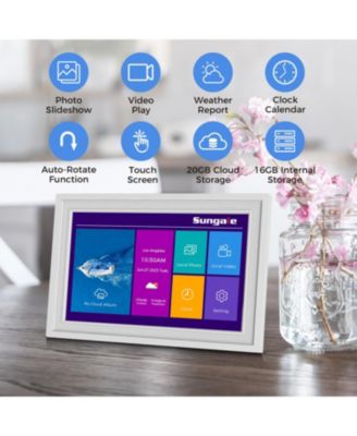 10in Cloud Frame- Easy PhotoShare APP- 20GB Cloud Storage, Auto-Rotate