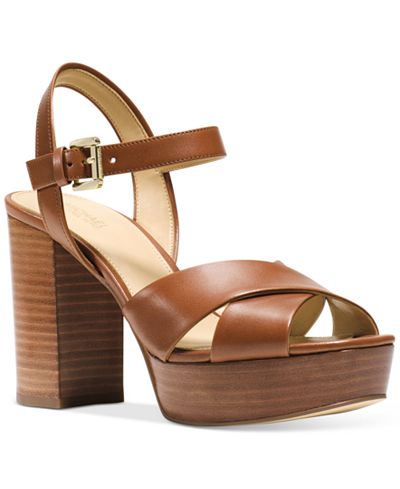 michael kors platform sandals macy's