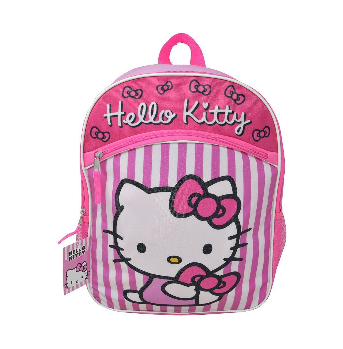 Hello Kitty Fast Forward Hello Kitty 16" Backpack with Molded Front Pocket and Printed Straps for Girls 3+