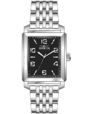 Men's 46659 Vintage Quartz 3 Hand Black Dial Watch