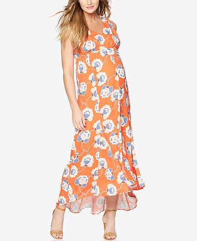 A Pea In The Pod Maternity Printed Maxi Dress