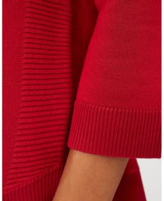 Block Rib Stitch Midweight Tunic Sweater