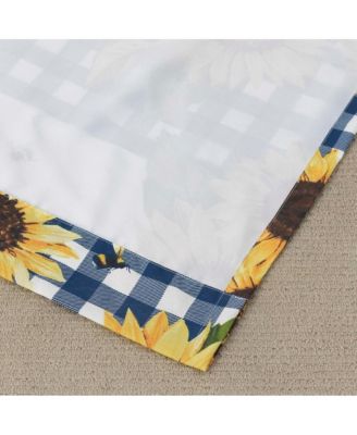 Sunflower Window Valance Gold 84in x 16in + 2in by Barefoot Bungalow