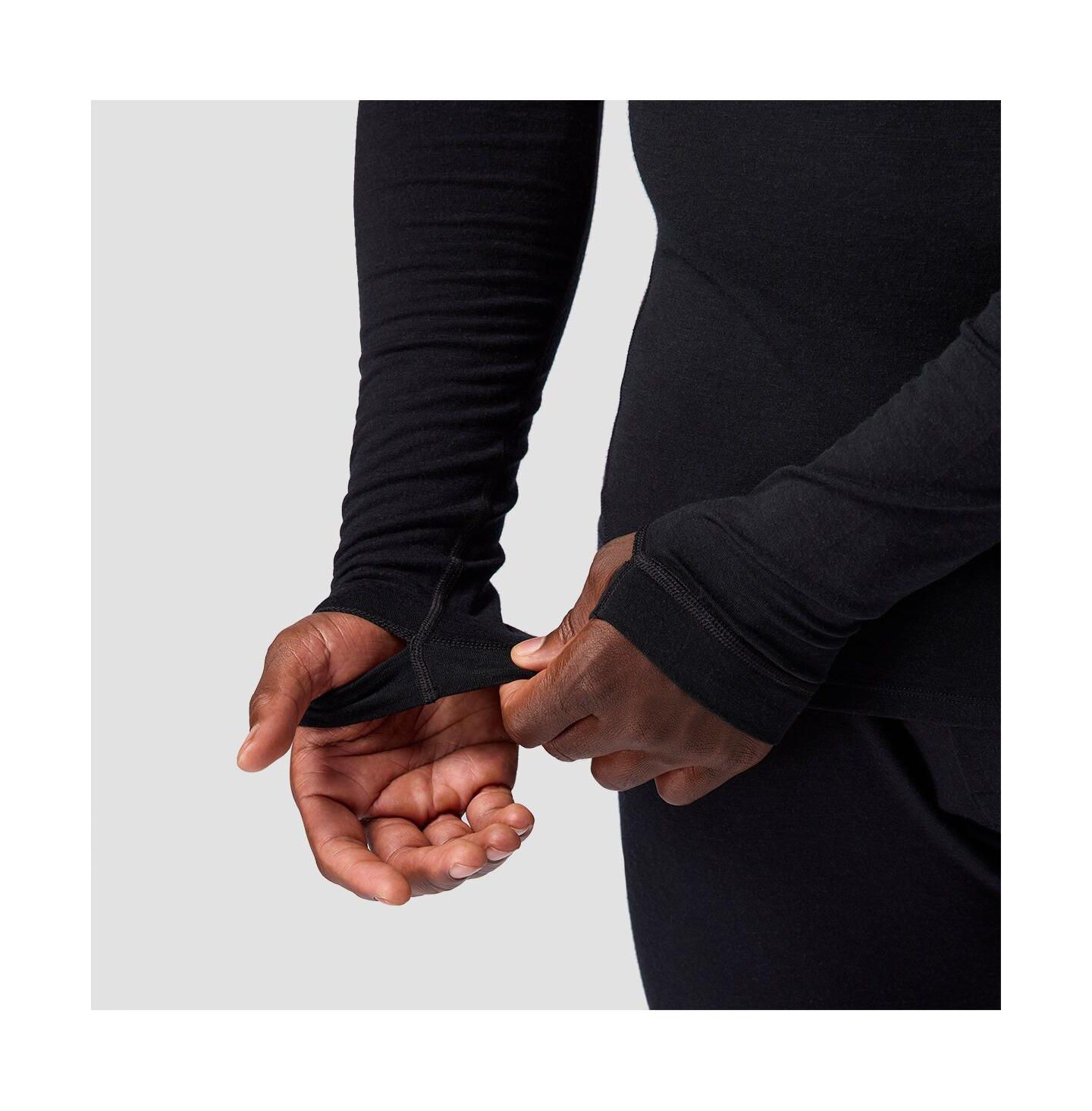 Топы Baselayer для мужчин, шерсть мериноса — Backcountry, цвет: Чёрный — фото 3