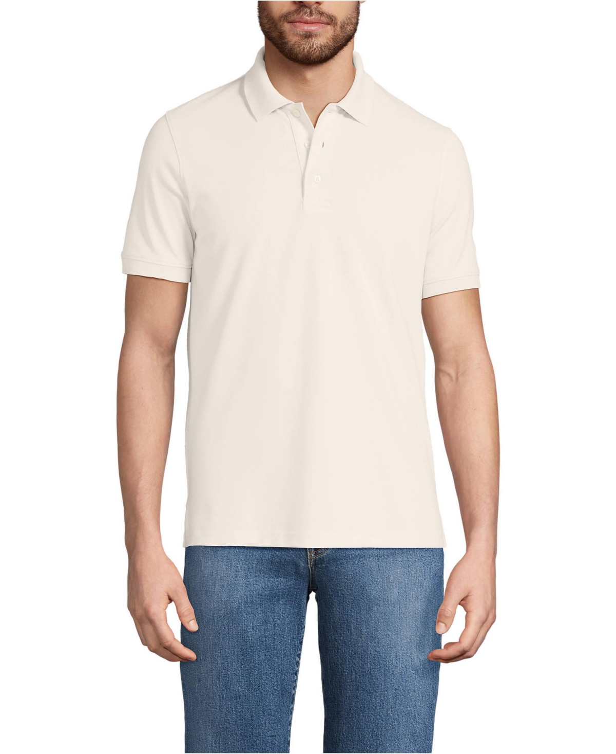 Lands' End Big & Tall Short Sleeve Travel Kit Polo