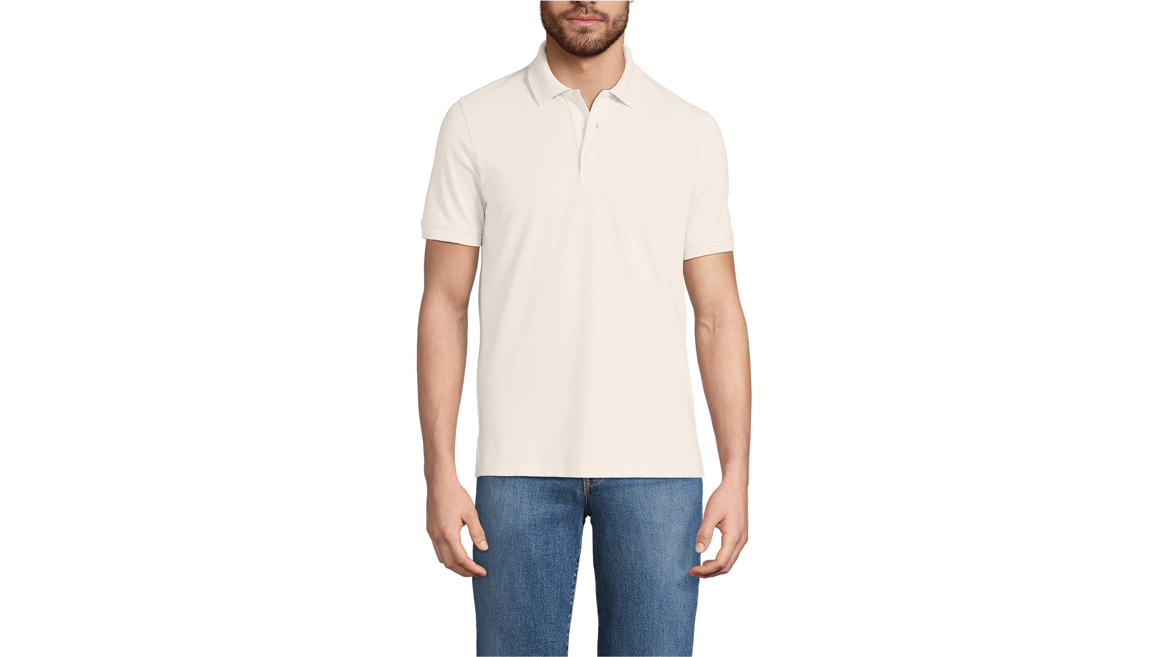 Lands' End Big & Tall Short Sleeve Travel Kit Polo