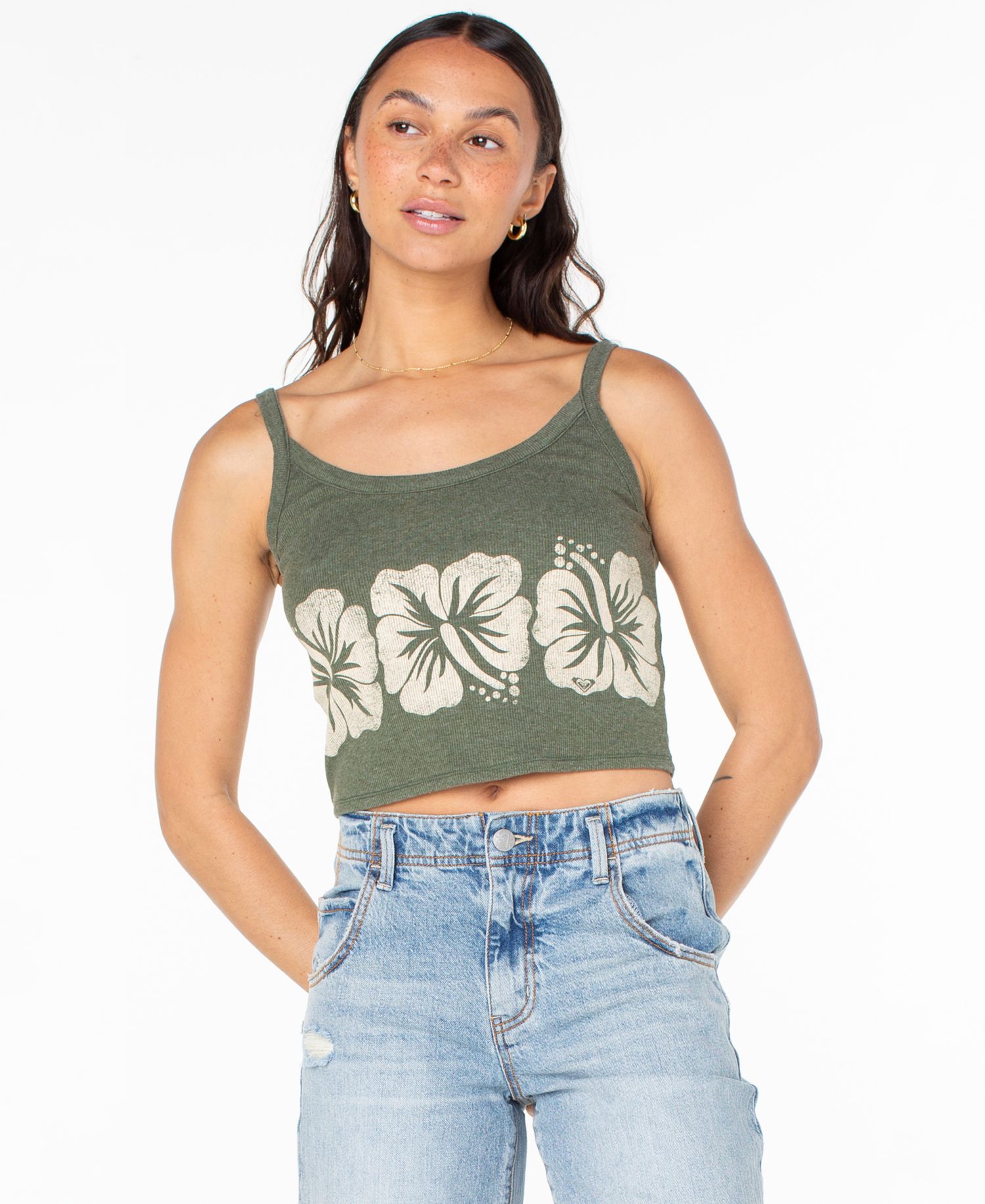 Women's Flower Block Wanderer Tank Top