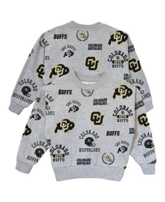 Gameday Couture - Big Girls Gray Colorado Buffaloes Always On Repeat Pullover Sweatshirt