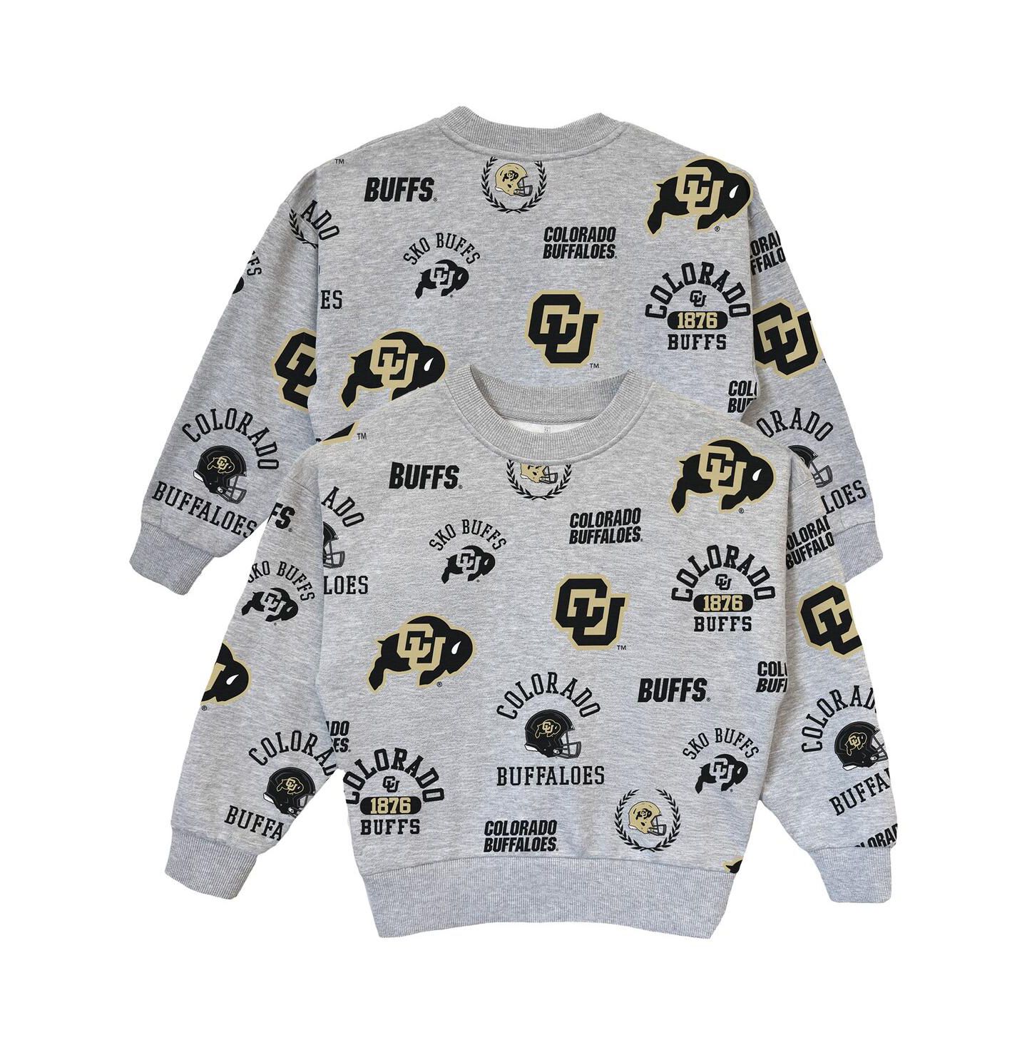 Толстовка Gameday Couture Gray Colorado Buffaloes Always on Repeat Pullover для девочек — фото 1