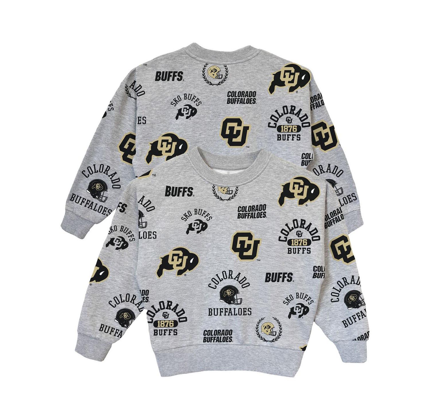 Big Girls Gray Colorado Buffaloes Always on Repeat Pullover Sweatshirt