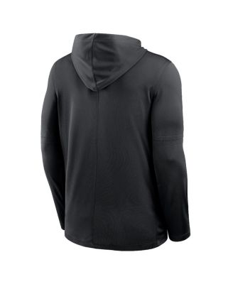 Men's Black LA28 Summer Lightweight Dri-FIT Long Sleeve Hoodie T-Shirt