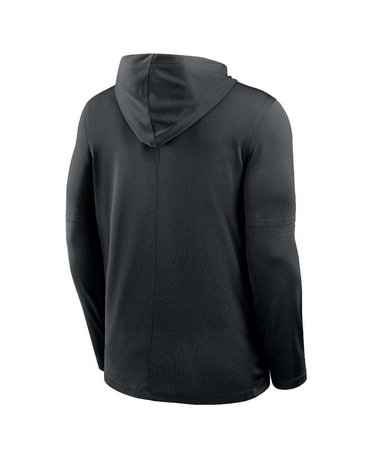 Nike Men's Black LA28 Summer Lightweight Dri-fit Long Sleeve Hoodie T-Shirt