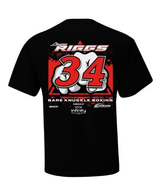 Men's Black Layne Riggs Bare Knuckle Boxing Car T-Shirt