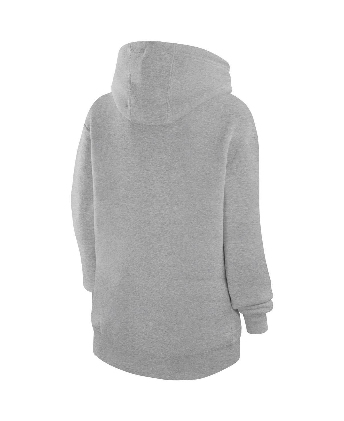 G-iii 4Her by Carl Banks Women's Heather Gray Philadelphia Eagles City Graphic Team Fleece Pullover Hoodie