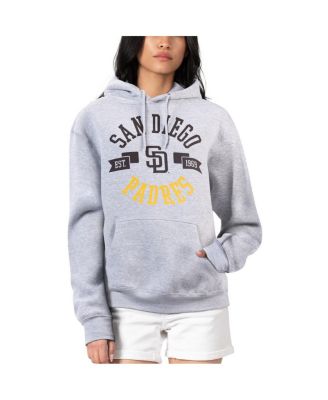 G-III 4Her by Carl Banks - Women's Heather Gray San Diego Padres City Graphic Pullover Hoodie