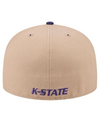 Men's Khaki Kansas State Wildcats Two-Tone 59FIFTY Fitted Hat