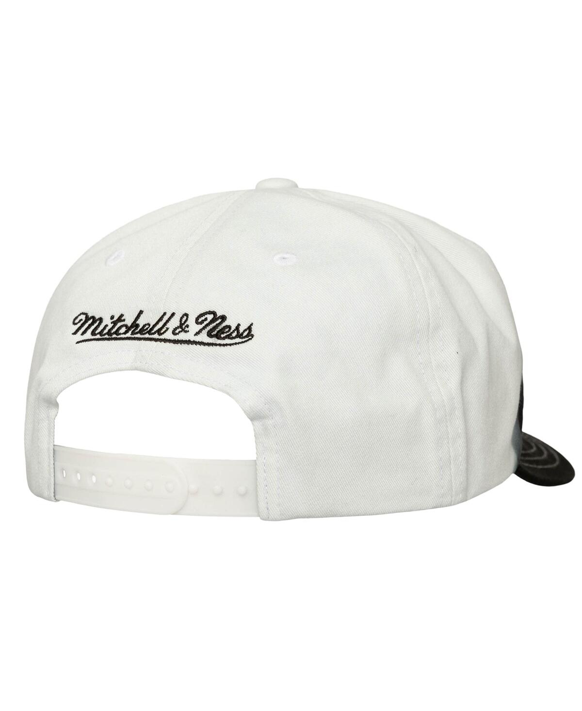 Mitchell & Ness Men's Black/White Los Angeles Lakers Dip Dye Pro Crown Adjustable Hat