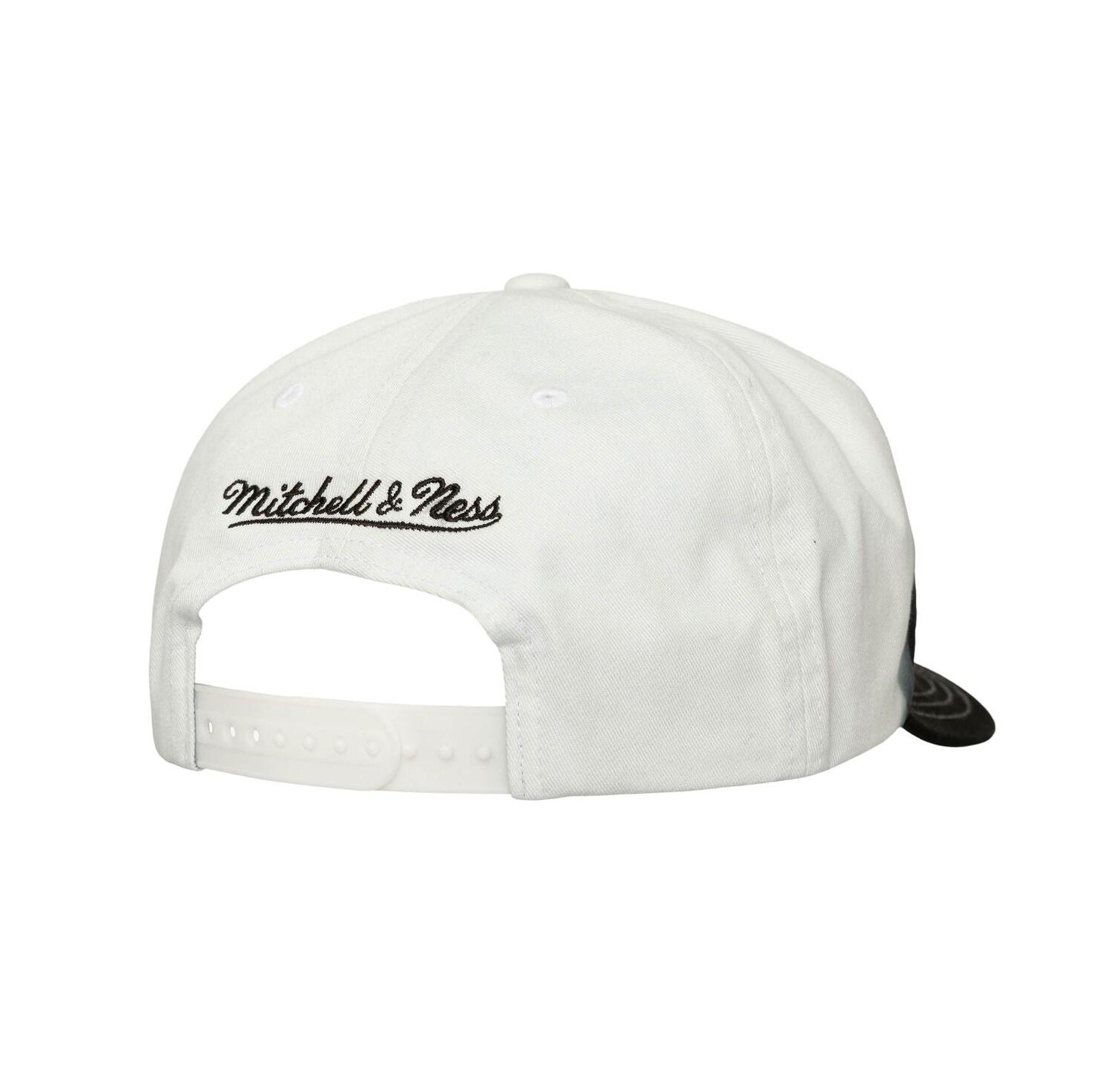 Men's Black/White Los Angeles Lakers Dip Dye Pro Crown Adjustable Hat