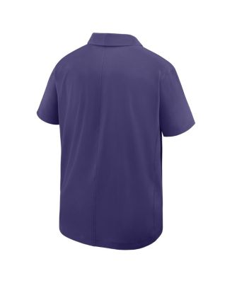 Men's Purple Kansas State Wildcats Woven Polo Shirt