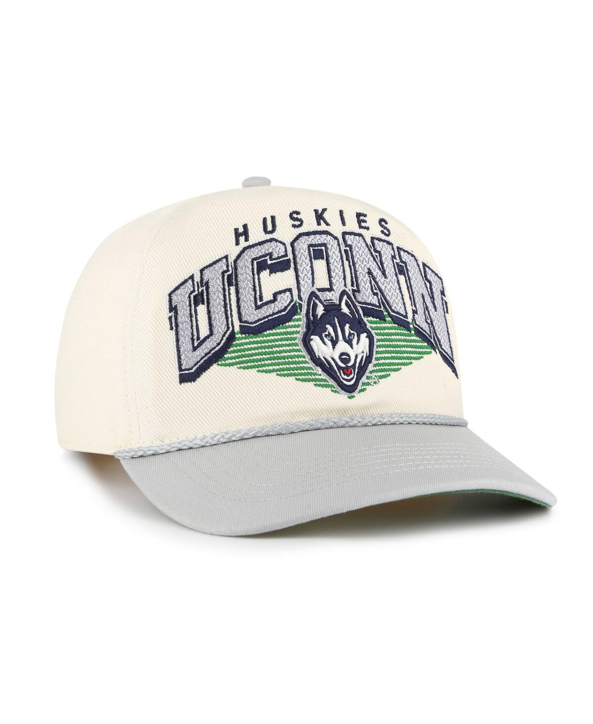 '47 Brand Men's Natural UConn Huskies Pomona Two-Tone Rope Hitch Adjustable Hat
