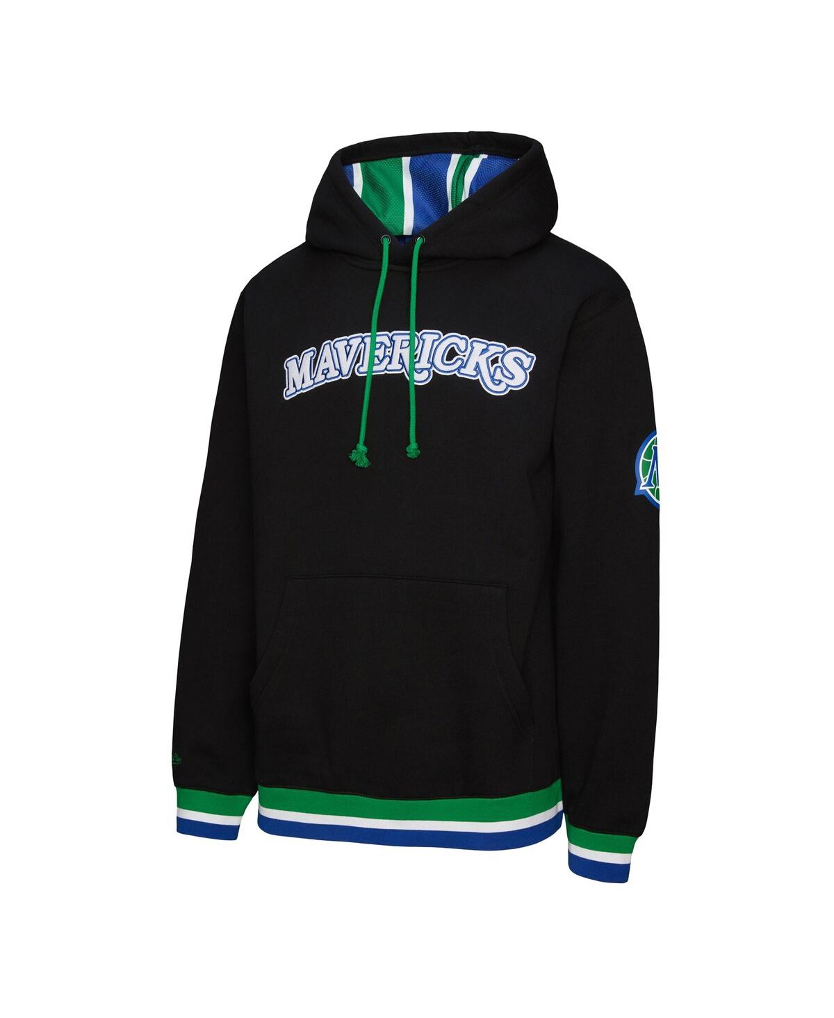 Mitchell & Ness Men's And Women's Black Dallas Mavericks Heavyweight Hoodie In Black