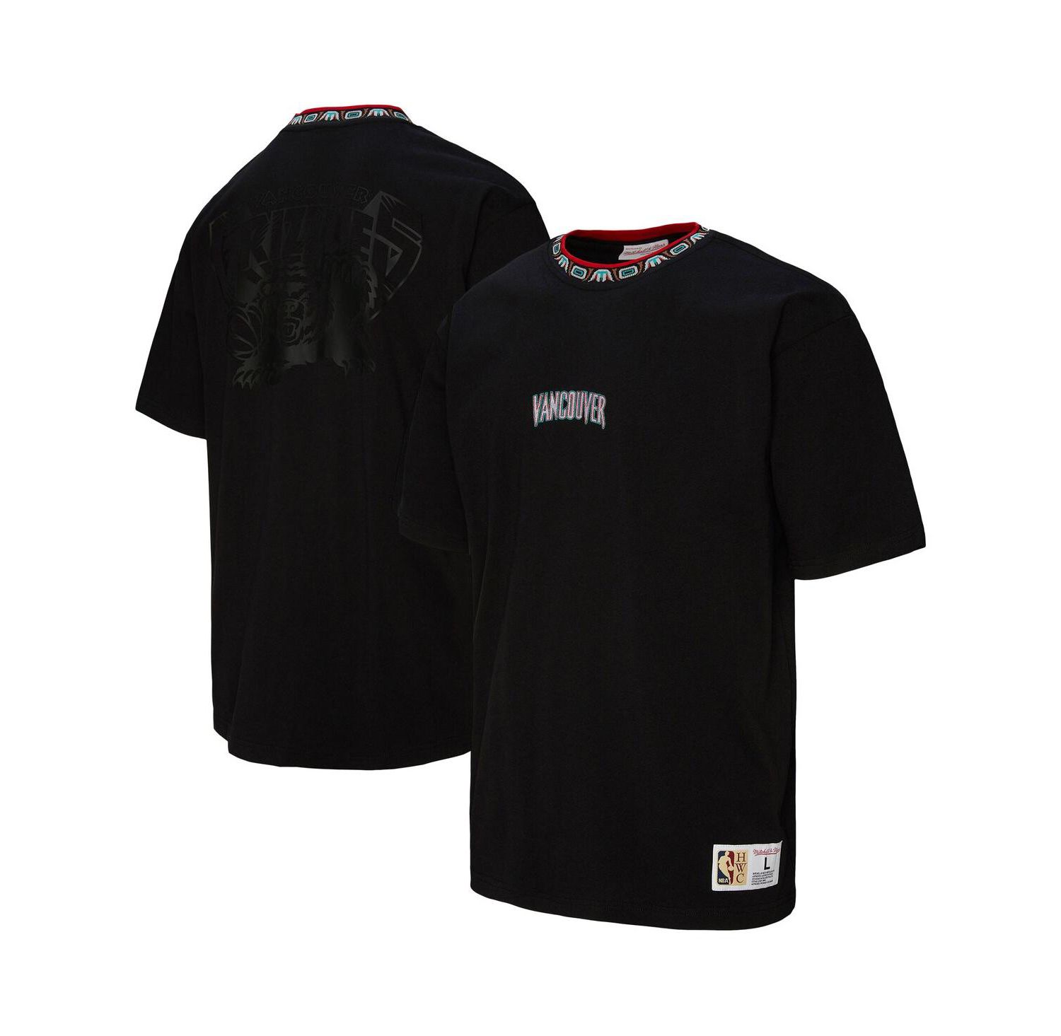 Men's and Women's Black Vancouver Grizzlies Playmaker Logo T-Shirt