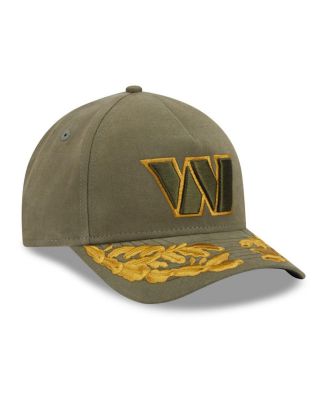 x Alpha Industries Men's Olive Washington Commanders A-Frame 9FORTY Adjustable Hat