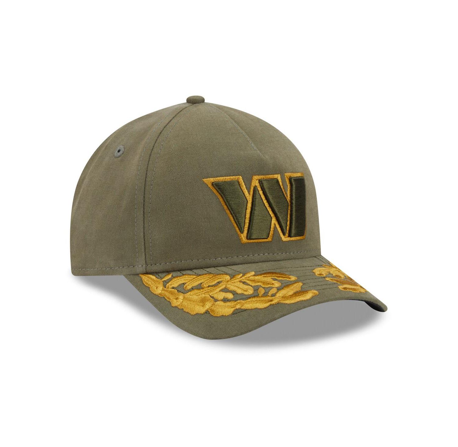 x Alpha Industries Men's Olive Washington Commanders A-Frame 9FORTY Adjustable Hat