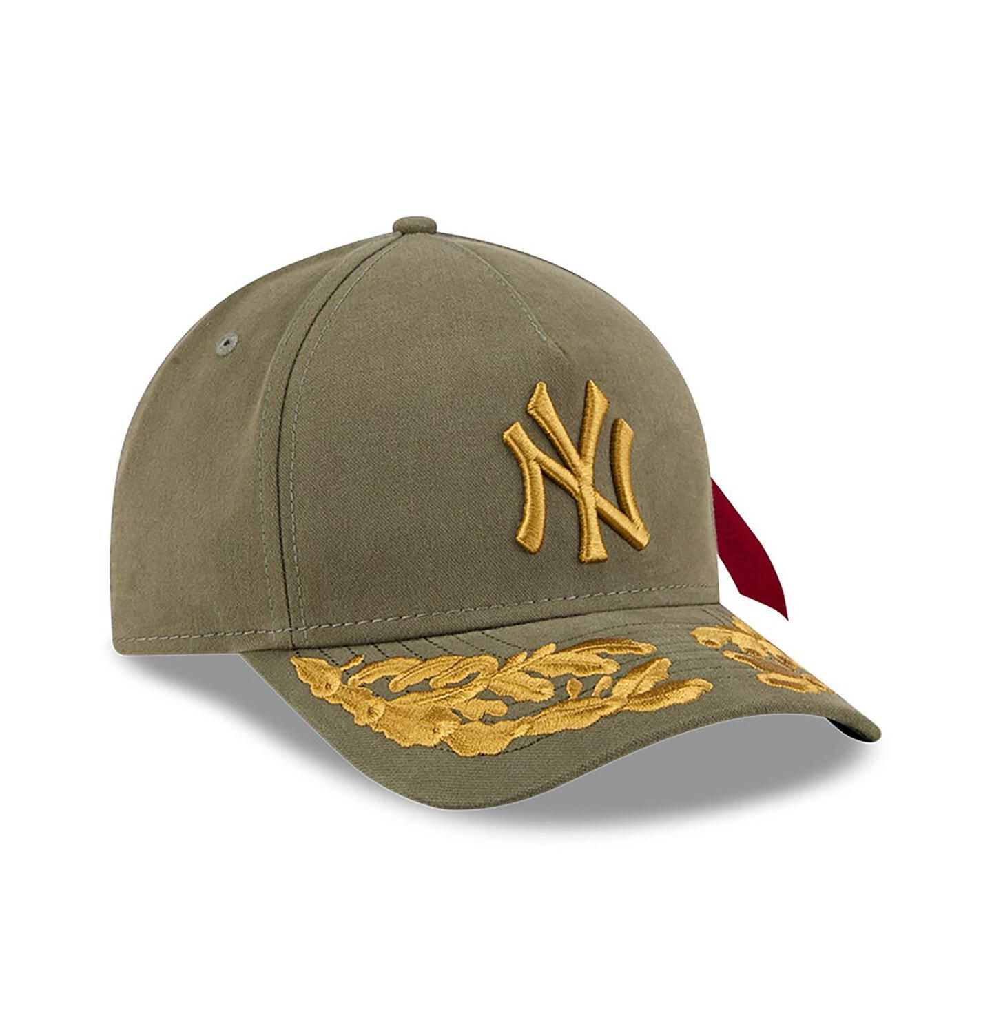 Мужская кепка New Era x Alpha Industries Olive New York Yankees A-Frame 9FORTY Adjustable Hat — фото 3