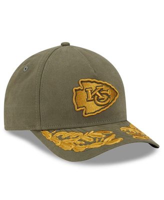 x Alpha Industries Men's Olive Kansas City Chiefs A-Frame 9FORTY Adjustable Hat