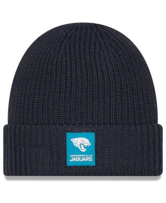 New Era - Men's Charcoal Jacksonville Jaguars 2025 Sideline Cold Weather Cuffed Knit Hat
